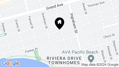 Map of 4130 Haines St # 6A, Pacific Beach CA, 92109