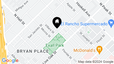 Map of 3607 Bryan Street, Dallas TX, 75204