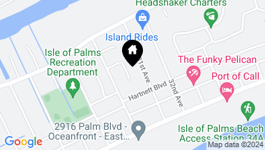 Map of 10 Wills Way, Isle of Palms SC, 29451