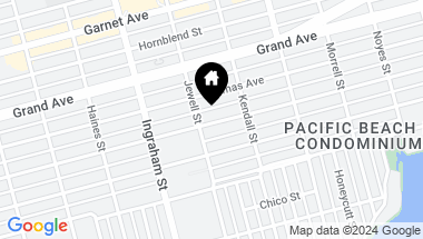 Map of 1720 Reed Ave, Pacific Beach CA, 92109