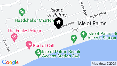 Map of 3705 Palm Boulevard, Isle of Palms SC, 29451