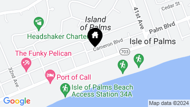 Map of 3704 Cameron Boulevard, Isle of Palms SC, 29451