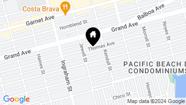 Map of 1735 Thomas Ave, Pacific Beach CA, 92109