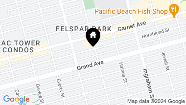 Map of 4428-44 Gresham St, Pacific Beach CA, 92109