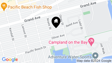 Map of 2125 Reed Avenue, Pacific Beach CA, 92109