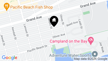 Map of 2109-15 Reed Ave., Pacific Beach CA, 92109