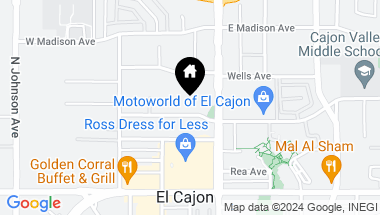 Map of 196 W Park Avenue # 1, El Cajon CA, 92020