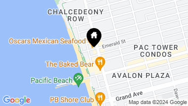 Map of 745 Emerald St, Pacific Beach CA, 92109