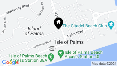 Map of 4006 Hartnett Boulevard, Isle of Palms SC, 29451