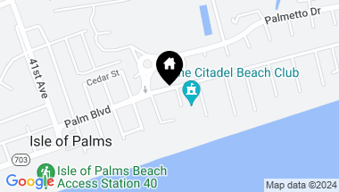 Map of 4602 Palm Boulevard, Isle of Palms SC, 29451