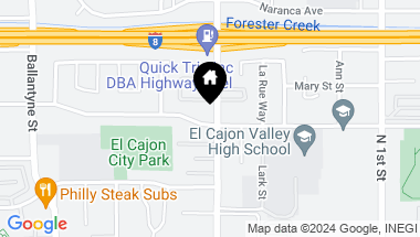 Map of 892 E Madison Ave, El Cajon CA, 92020