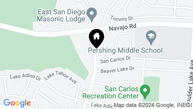 Map of 7858 Cowles Mountain Court D11, San Diego CA, 92119