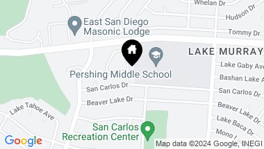 Map of 6521 Bantam Lake Ave, San Diego CA, 92119