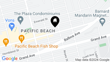 Map of 2050 Garnet Ave., Pacific Beach CA, 92109