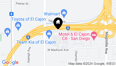 Map of 589 N Johnson Ave 209, El Cajon CA, 92020