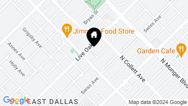 Map of 4914 Live Oak Street 7, Dallas TX, 75206