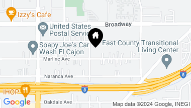 Map of 1410 12 Marline Avenue, El Cajon CA, 92021