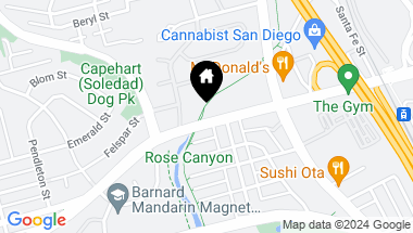 Map of 2662 Garnet Avenue, Pacific Beach CA, 92109