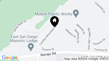 Map of 6755 Cowles Mountain Blvd, San Diego CA, 92119