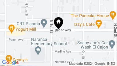 Map of 1117 Broadway, El Cajon CA, 92021