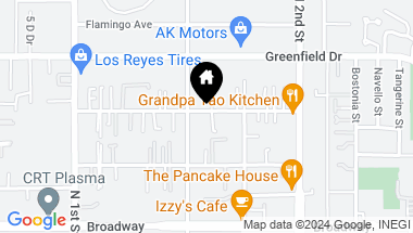 Map of 1219 Persimmon Ave, El Cajon CA, 92021