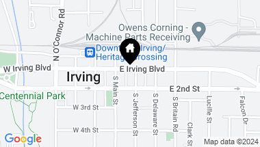 Map of 130 E Boulevard, Irving TX, 75060