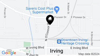 Map of 320 N O' Connor Ridge Boulevard 14, Irving TX, 75038
