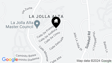 Map of 1703 Calle De Andluca, La Jolla CA, 92037