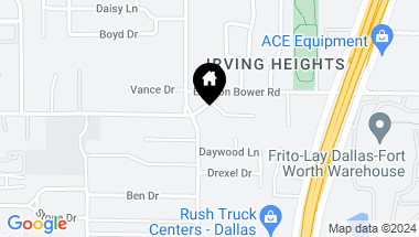 Map of 928 N Heights Drive, Irving TX, 75061