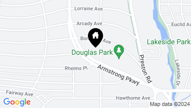 Map of 4300 Armstrong Parkway, Highland Park TX, 75205