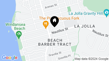 Map of 536 Nautilus Street, La Jolla CA, 92037