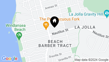 Map of 536 Nautilus Street, La Jolla CA, 92037