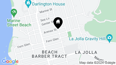 Map of 646 Rushville Street, La Jolla CA, 92037
