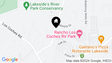 Map of 8971 Lakeview Road, Lakeside CA, 92040