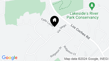 Map of 9056 Calle Lucia, Lakeside CA, 92040