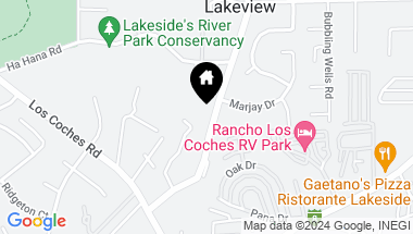Map of 8976 Lakeview Road, Lakeside CA, 92040