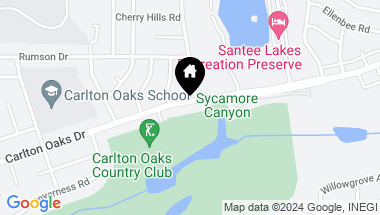 Map of 8851 Carlton Oaks Dr, Santee CA, 92071
