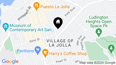 Map of 7715 Ivanhoe Ave, La Jolla CA, 92037