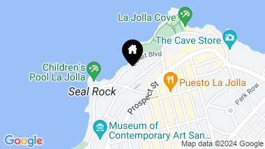 Map of 939 Coast Blvd. 8A, La Jolla CA, 92037