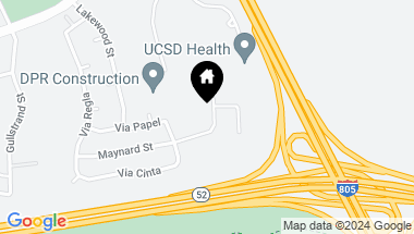 Map of 5186 Maynard St, University City CA, 92122