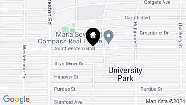 Map of 3915 Southwestern Boulevard, University Park TX, 75225