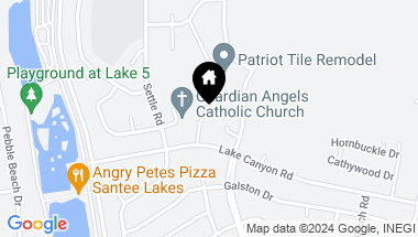 Map of 10003 Lake Canyon Court, Santee CA, 92071