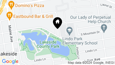 Map of 9903 Lindo Lake Place, Lakeside CA, 92040