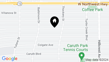 Map of 3615 Centenary Avenue, University Park TX, 75225