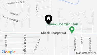 Map of 1801 Cheek Sparger Road, Colleyville TX, 76034
