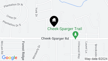 Map of 1805 Cheek Sparger Road, Colleyville TX, 76034