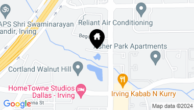 Map of 3404 UMYOUSEF Court, Irving TX, 75038