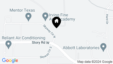 Map of 2901 Skyway Circle N, Irving TX, 75038