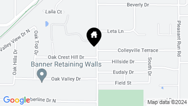 Map of 404 Oak Crest Hill Drive, Colleyville TX, 76034
