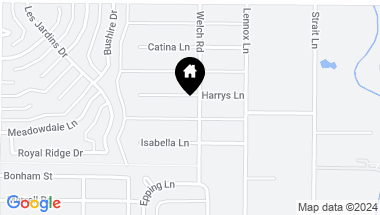 Map of 4554 Harrys Lane, Dallas TX, 75229